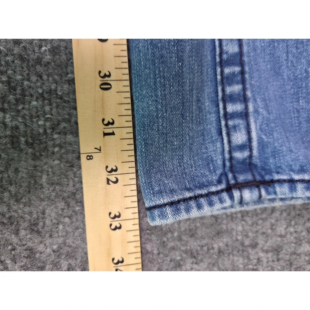 True Religion Rainbow Bobby‎ Jeans Mens 31x33 Blue Straight Leg Made in USA